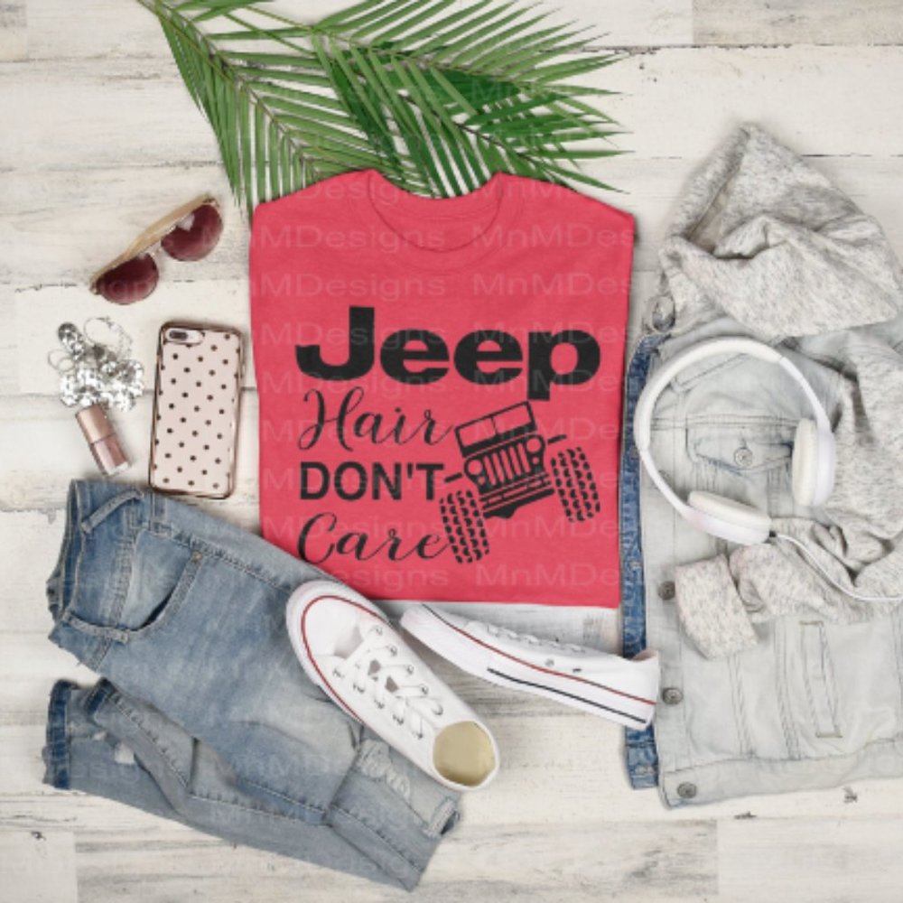 Jeep Hair Don't Care Graphic Tee